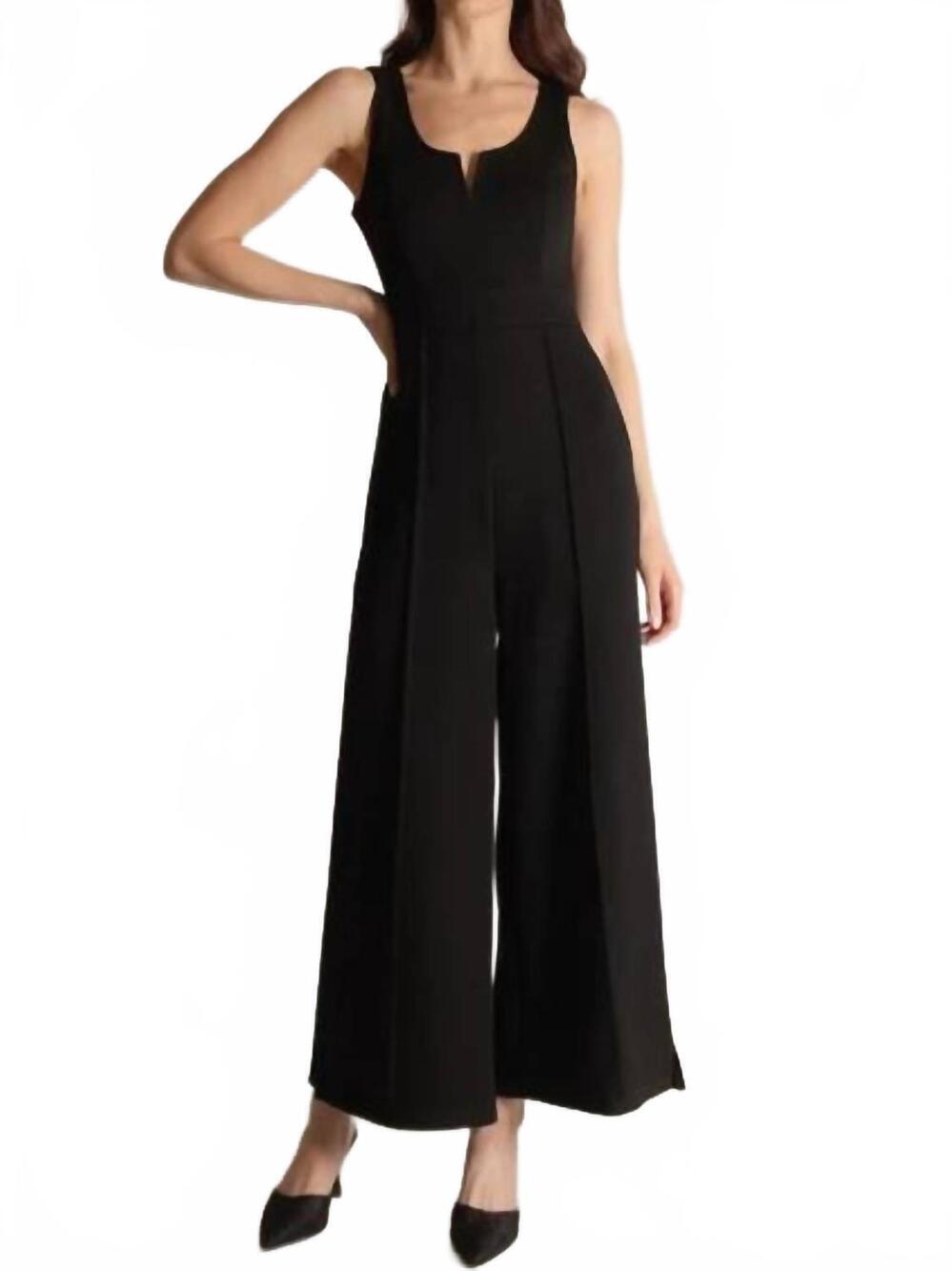 NEW P.CILL butter modal sweetheart neckline jumpsuit in dark grey